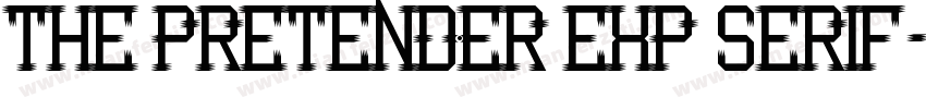 The Pretender Exp Serif字体转换